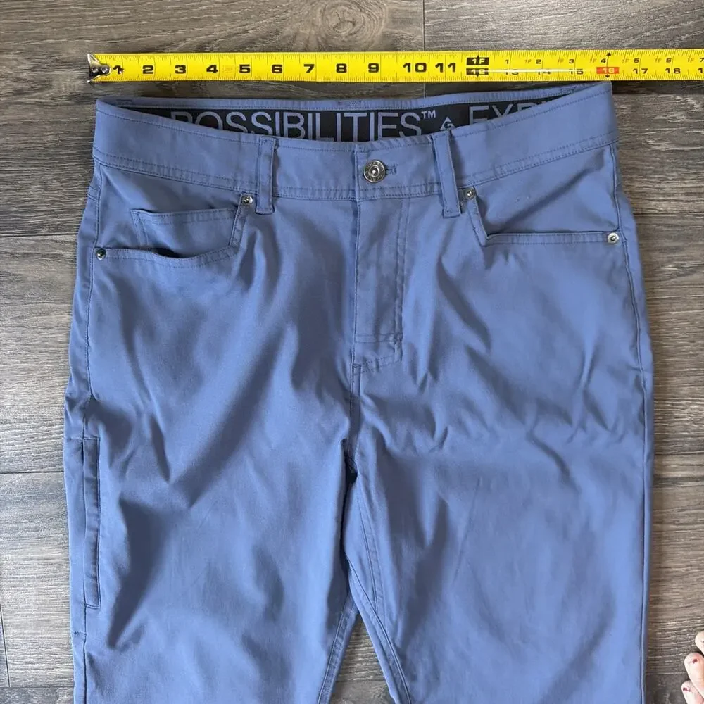 NWOT Gerry Mens 32x32 Blue Gray Stretch Hiking Pants Outdoor Utility Travel